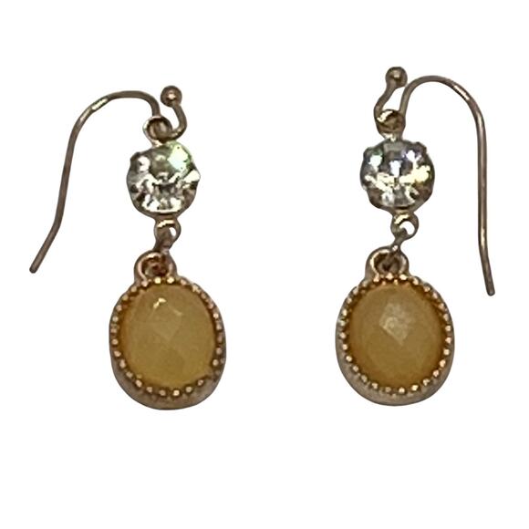 Contemporary Gold Metal Chain Pendant Necklace & Pierced Earrings Set Fashion - Picture 6 of 12